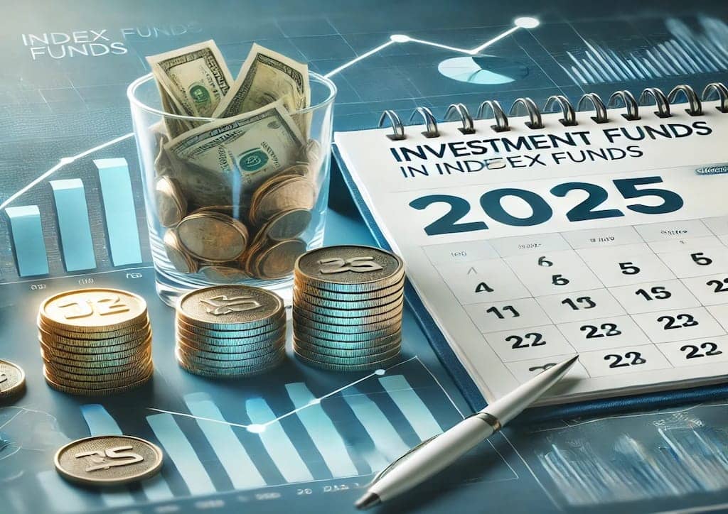 imagen profesional para la portada principal del artículo, representando inversión en los mejores fondos indexados para 2025 con elementos visuales modernos y claros.